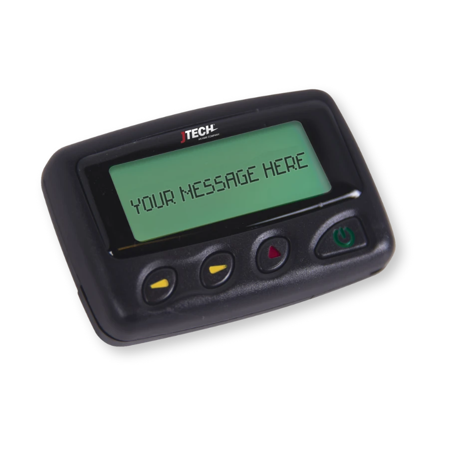 Alphanumeric staff messaging pager