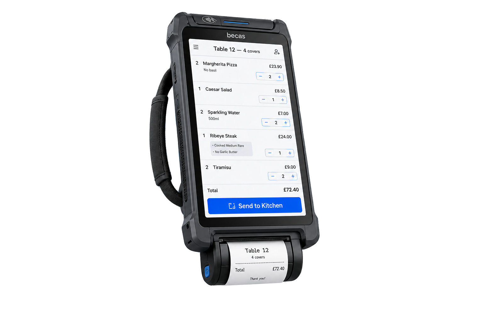 Becas handheld POS device
